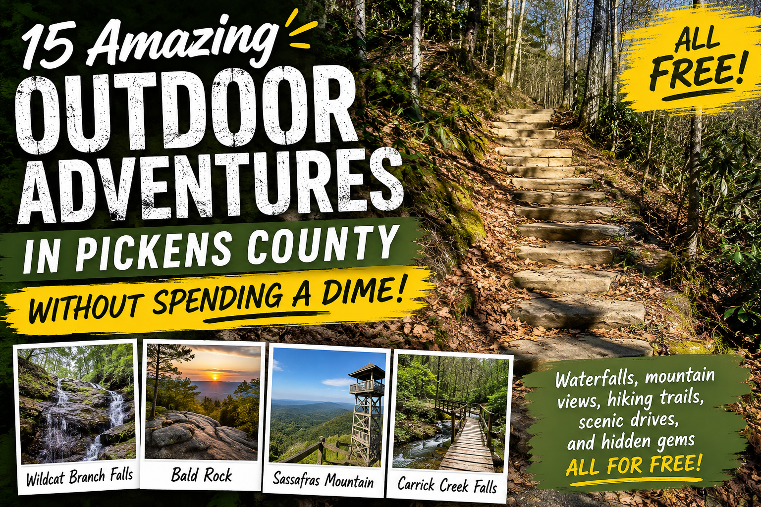 Free Outdoor Adventures in Pickens County: 15 Amazing Things to Do Without Spending a Dime