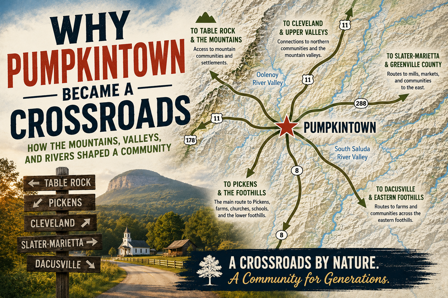 Why Pumpkintown Became a Crossroads