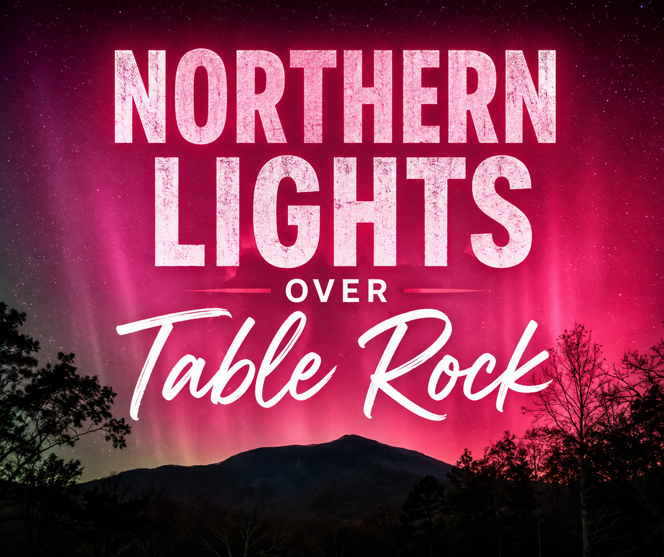 Northern Lights Over Table Rock